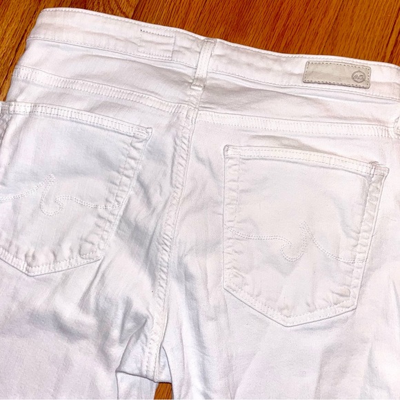 AG Adriano Goldschmied White Mid-Rise Legging Ankle Jeans - Picture 4 of 12